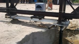 Купить сваи для ворот в Канск. Заказать ворота на сваях под ключ от 21595 руб